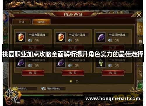 桃园职业加点攻略全面解析提升角色实力的最佳选择